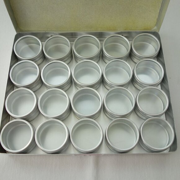 24 and 20 Piece Bead and/or Gem Storage System With Screw Top Lids - Picture 5 of 10